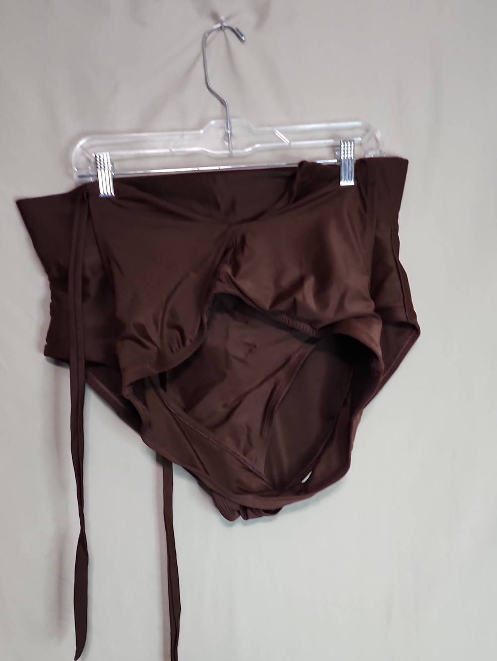 High-Waist Brown Women's Two Piece Swimsuit